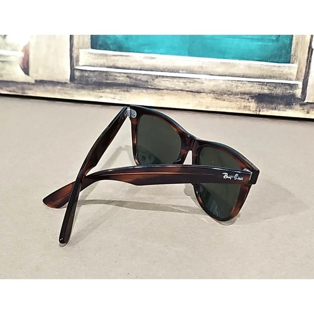 VINTAGE B&L RAY-BAN L1725 XWAS‎ G15 UV CRYSTAL SHINY TORT WAYFARER II SUNGLASSES